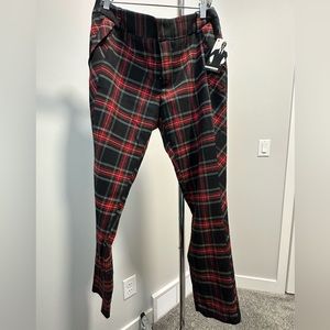 NWT Tartan plaid dress pants. Straight leg, size 12